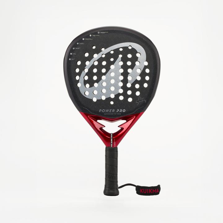 Actual product image Kuikma Adult Padel Racket Power Pro with Custom Strap System