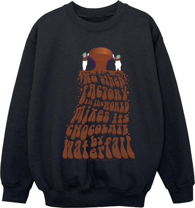Actual product image Willy Wonka & the Chocolate Factory Girls Chocolate Waterfall Sweatshirt (152, 158)