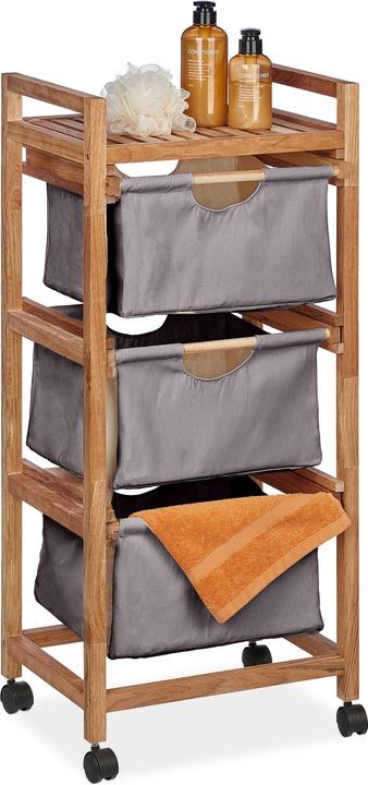 Actual product image Relaxdays Bathroom shelf (43.5 x 33.5 x 96 cm)