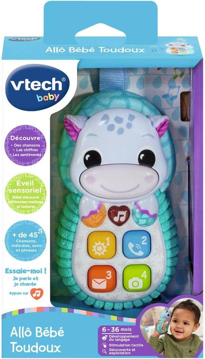 Actual product image VTech Allô Bébé Toudoux bleu (French)