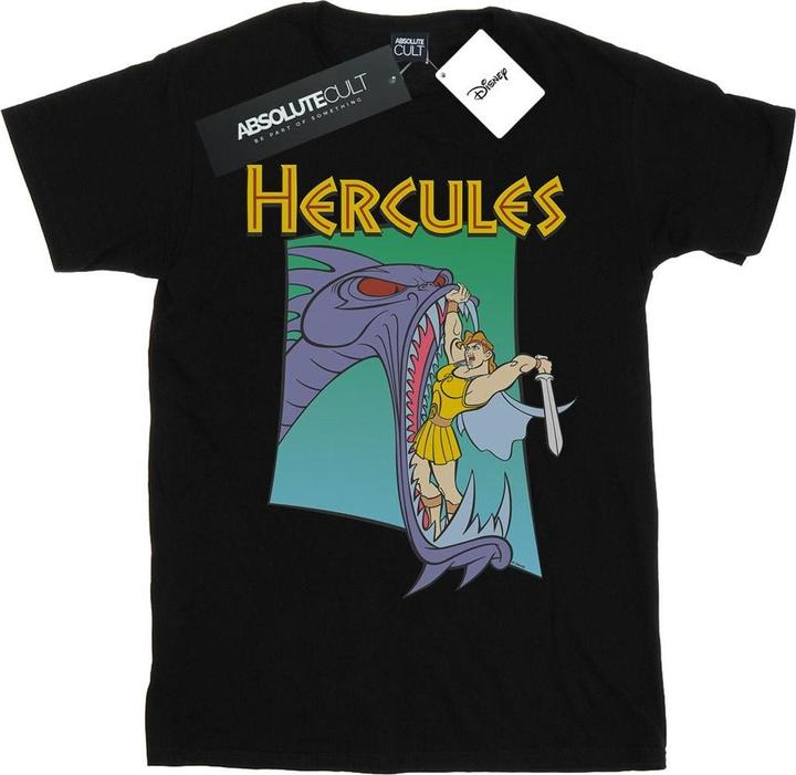 Actual product image Disney Womens/Ladies Hercules Hydra Fight Cotton Boyfriend T-Shirt (4XL)