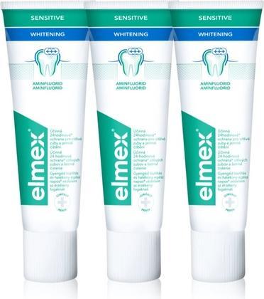 Elmex Whitening Sensitiv e Tooth Whitening Toothpaste 3 x 75 ml (75 ml)