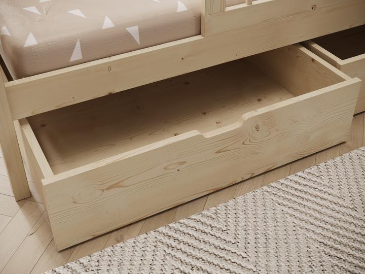 Actual product image ADRK Furniture Galicja house bed with mattress (140 x 70 cm)