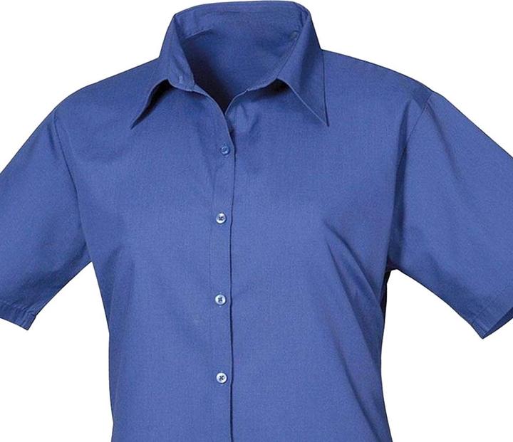 Actual product image Premier Womens/Ladies Poplin Short-Sleeved Blouse (46 D)