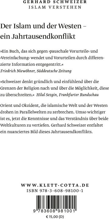 Produktbild Islam verstehen (Deutsch, Gerhard Schweizer, 2016)
