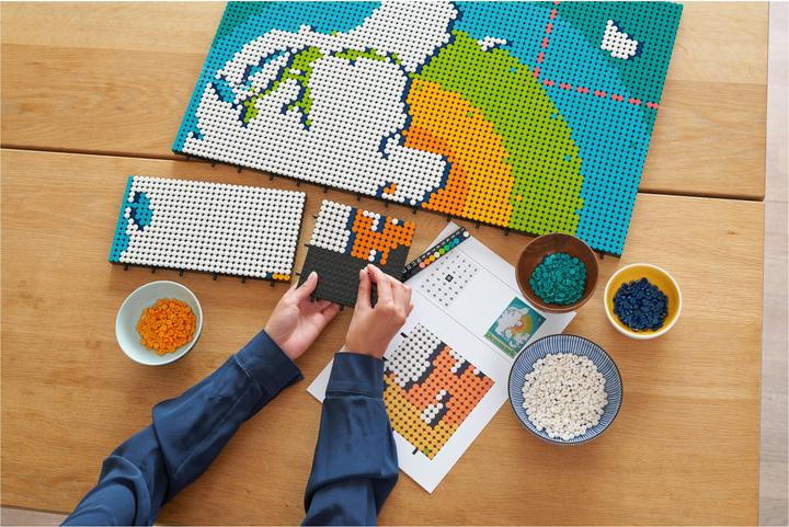 Produktbild LEGO Weltkarte (31203, LEGO Art, LEGO Seltene Sets)