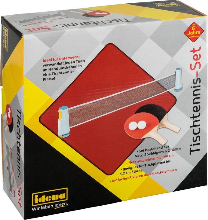 Actual product image Idena Table Tennis Set Net,2 Rackets,2 Balls