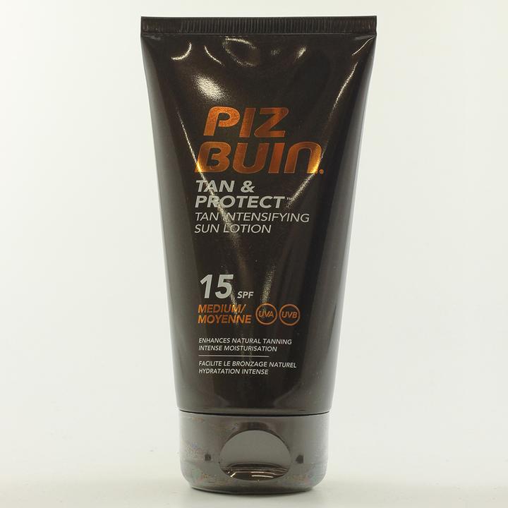 Produktbild Piz Buin Tan & Protect Tan Intensifying Sun Lotion (Sonnenlotion, SPF 15, 150 ml, 150 g)