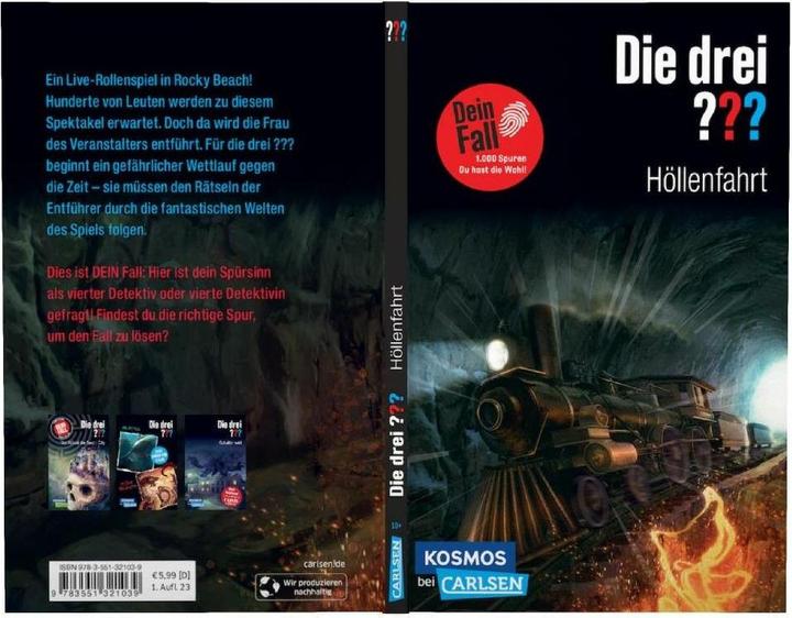 Image du produit Les trois TROIS QUESTIONS - Votre cas Voyage en enfer (Christoph Dittert, Allemand)
