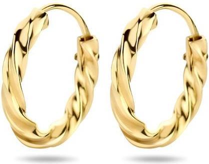 Marie Celeste Oorringen fauler Röhrchen - 13 mm - Gold (Giallo oro)