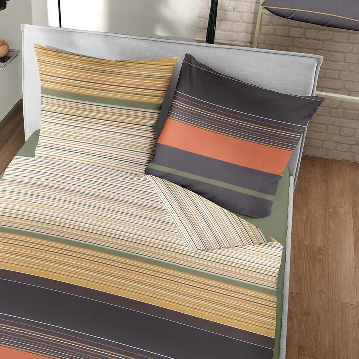 Produktbild Dormisette Flanell Bettwäsche Mariefred schwarz (Bettwäsche Set, 135x200 cm + 80x80 cm)