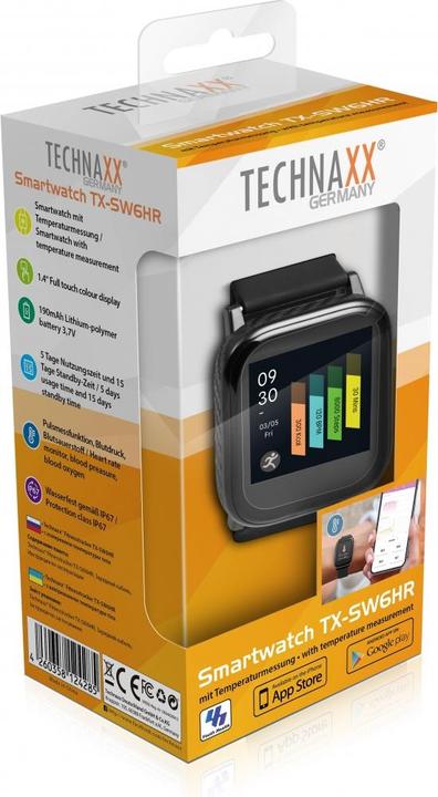 Produktbild Technaxx TX-SW6HR - 3,56 cm (1.4 Zoll) - Touchscreen (39 mm)