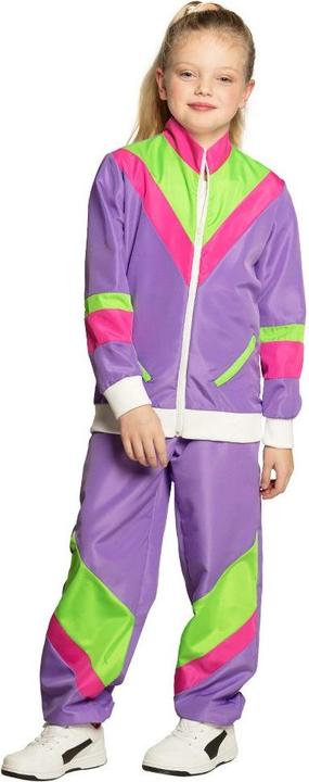 Actual product image Boland 80s - Purple Retro Tracksuit (128, 134, 140)