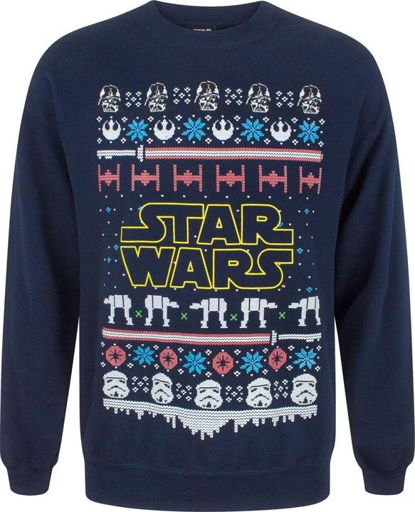 Immagine prodotto Star Wars Felpa di Natale unisex con logo (S)