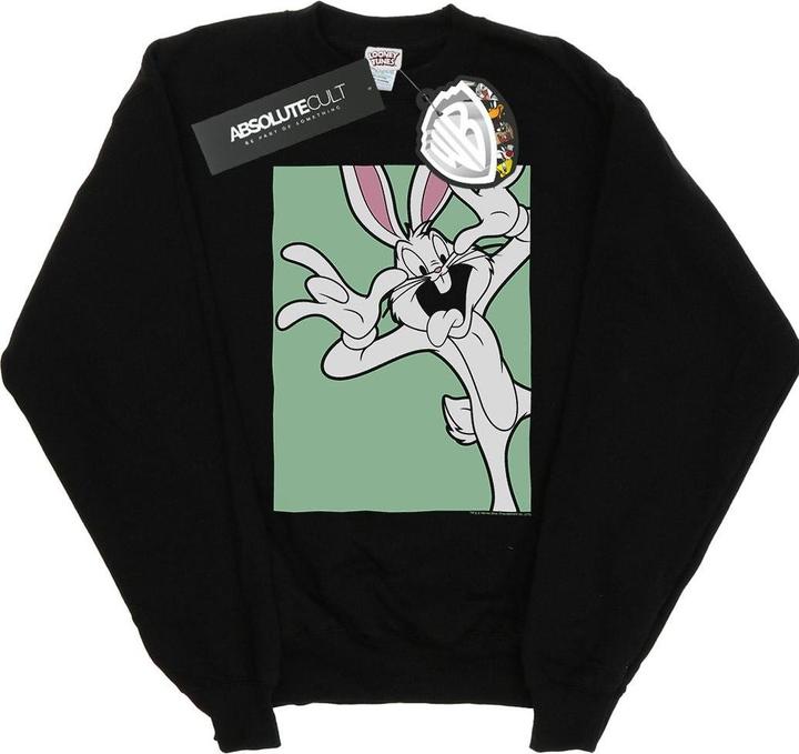 Actual product image Looney Tunes Womens/Ladies Bugs Bunny Funny Face Sweatshirt (L)