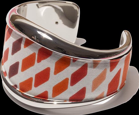 Produktbild MM33 Bangle red stripes (950 Platin)