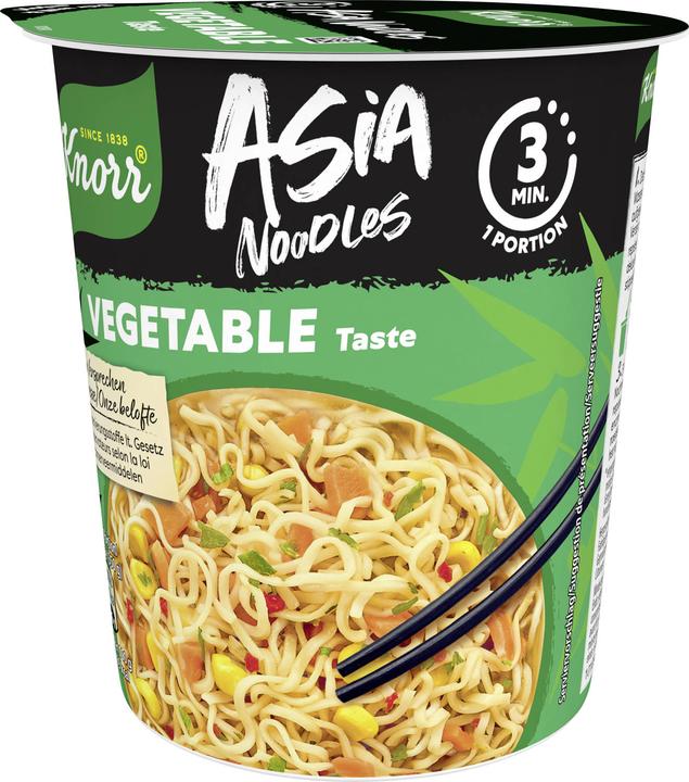 Actual product image Knorr Asia Noodles Vegetable Cup Instant Noodles Asian Snack Vegetable Flavor Prepared in 3 Minutes (79 g)
