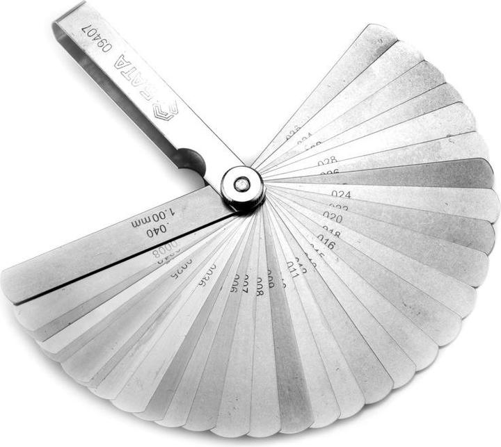 Produktbild SATA FÃ¼hlerlehre, 32 BlÃ¤tter, 0,02-1,00 mm