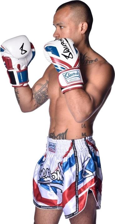 8Weapons Boxing Gloves, Shift, white-navy-red, 12 Oz (12 OZ, 12)