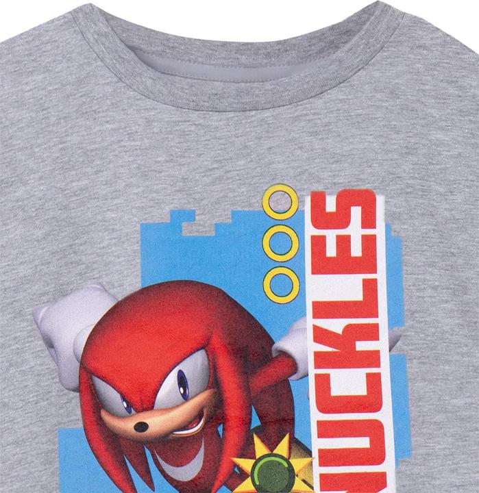 Immagine prodotto Sonic The Hedgehog Maglietta Knuckles Maniche Corte Bambini (146, 152)