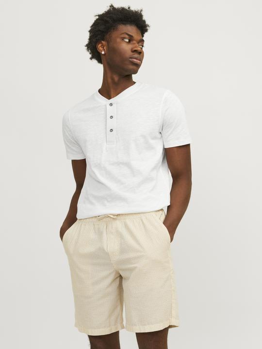 Image du produit Jack & Jones Unicolore Grandad col T-shirt T-shirt (L)