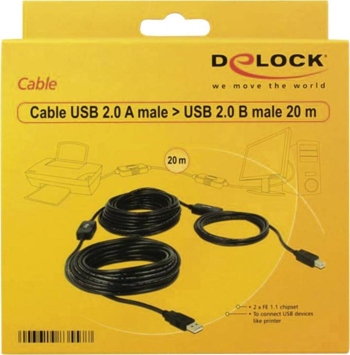 Image du produit Delock câble USB extra long (20 m, USB 2.0)
