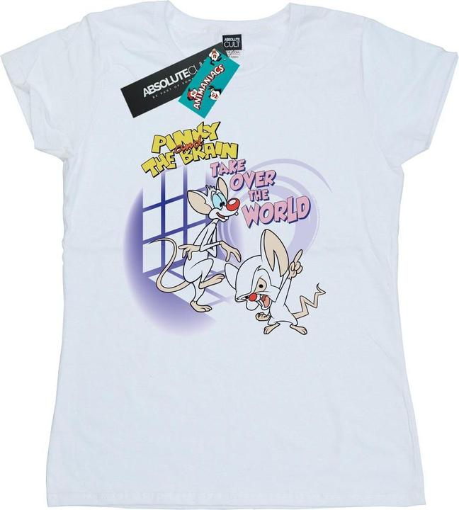 Image du produit Universal Textiles - T-shirt PINKY AND THE BRAIN TAKE OVER THE WORLD - Femme (XXL)