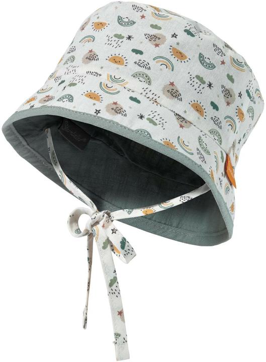 Produktbild Sterntaler Sonnenhut mit Nackenschutz Regenbogen Steingrün Gr. 47 (47)