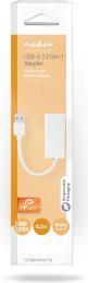 Immagine prodotto Nedis Adattatore USB-A | USB 3.2 Gen 1 | USB-A maschio | RJ45 femmina | 1 Gbps | 0,20 m | Rotondo |