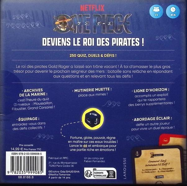 Valeurs nutritives et ingrédients NoName ONE PIECE - Quiz, défis et duels de la série Netflix (Français)