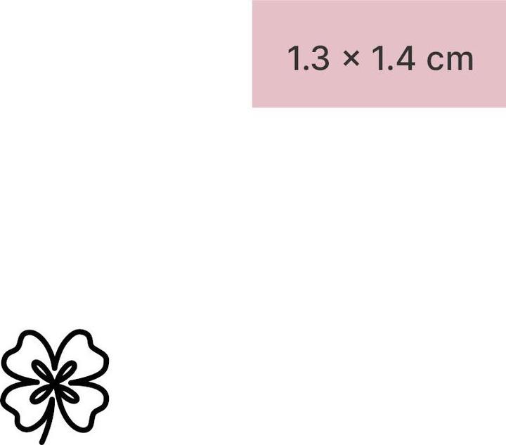 Actual product image minink Temporary tattoo - Small shamrock