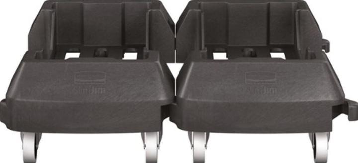 Immagine prodotto Rubbermaid Carrello con 4 ruote piroettanti Raccoglitore di rifiuti 60 l nero (60 l)