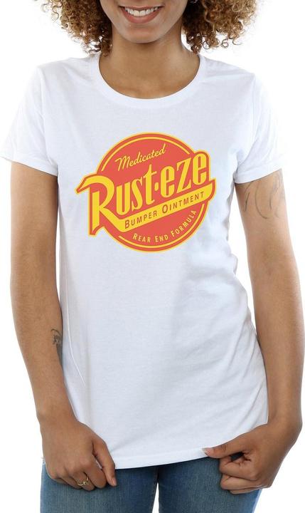 Actual product image Cars Womens/Ladies Rust-Eze Logo Cotton T-Shirt (L)