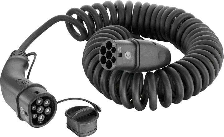 Actual product image Harting E-car spiral charging cable (Type 2, 22 kW, 32 A, 5 m)