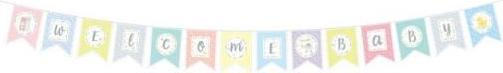 Produktbild Artebene Girlande Welcome Baby 3m Buchstaben HxB