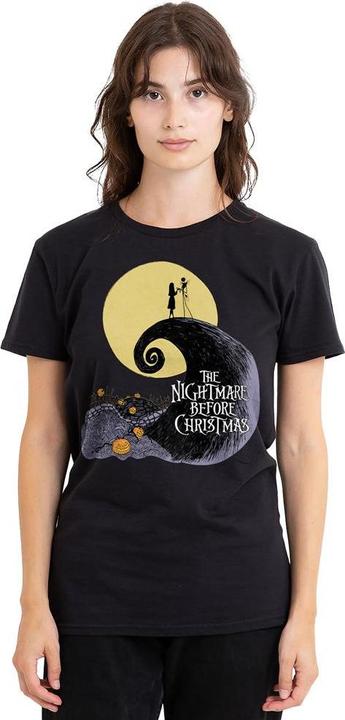 Actual product image The Nightmare Before Christmas Unisex Adult Moon Silhouette T-Shirt (XL)