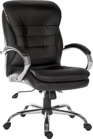 Produktbild Rs Pro Chefsessel auf Rädern Leder Schwarz, höhenv