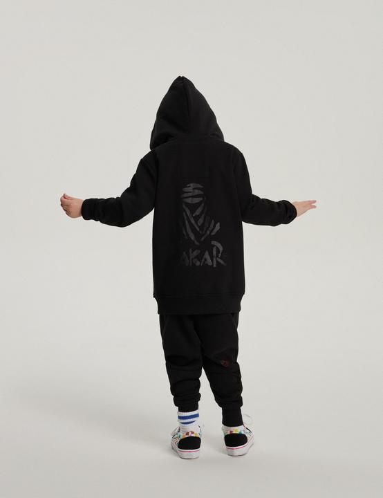 Actual product image Dakar HOODY DKR 23 ZIP KID 822 BLK (122, 128, 125 B)