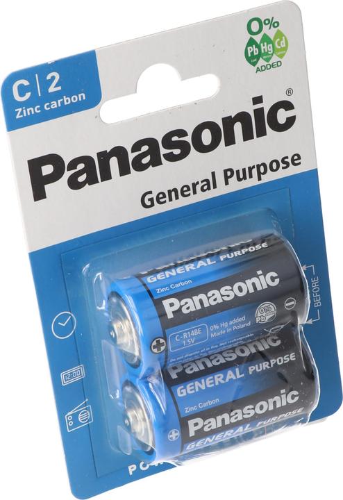 Image du produit Panasonic Pile General Purpose Baby C LR14 (2 Pcs.) (2 pcs, R14)