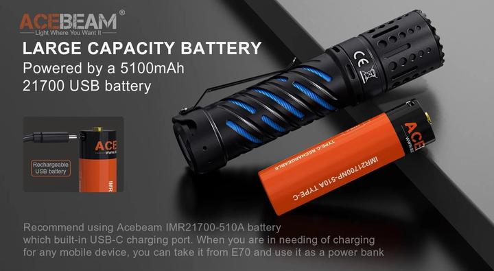 Produktbild AceBeam E70 (12.83 cm, 4600 lm)