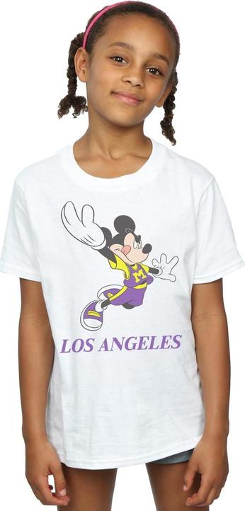 Actual product image Disney Girls Mickey Mouse Los Angeles Cotton T-Shirt (128)