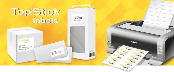 Actual product image TopStick HERMA universal labels