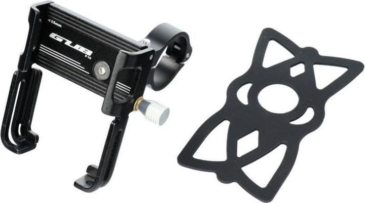 Produktbild Partner Telecom Bicycle accessory Gub GUB bike holder for mobile phone + silicone bandage P10 Aluminium black