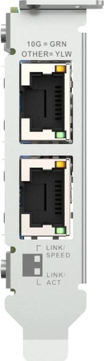 Actual product image QNAP QXG-10G2T Network Adapter PCIe 10 GBE RJ45 x2
