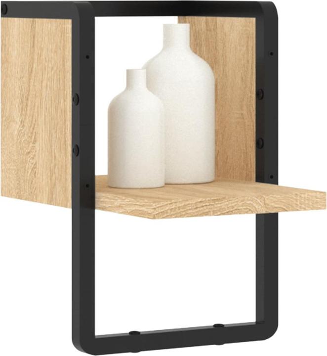 Produktbild VidaXL Wandregal mit Stange Sonoma-Eiche 20x25x30 cm,Farbe (20 x 25 x 30 cm)