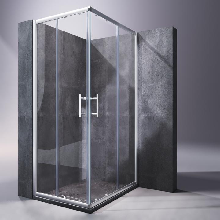 Image du produit SONNI Cabine de douche d'angle 120*90*185 cm, sans bac à douche (120 cm, 90 cm, 185 cm)