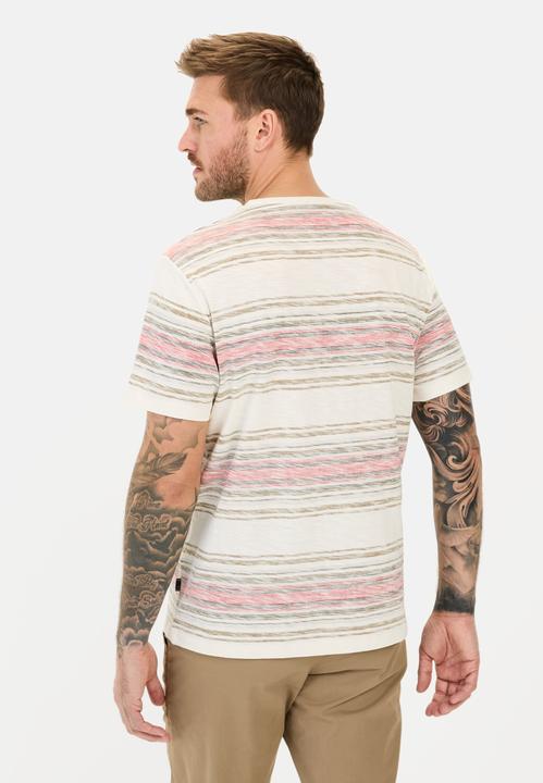 Image du produit Camel Active T-Shirt mit Streifenmuster aus Baumwolle (S)