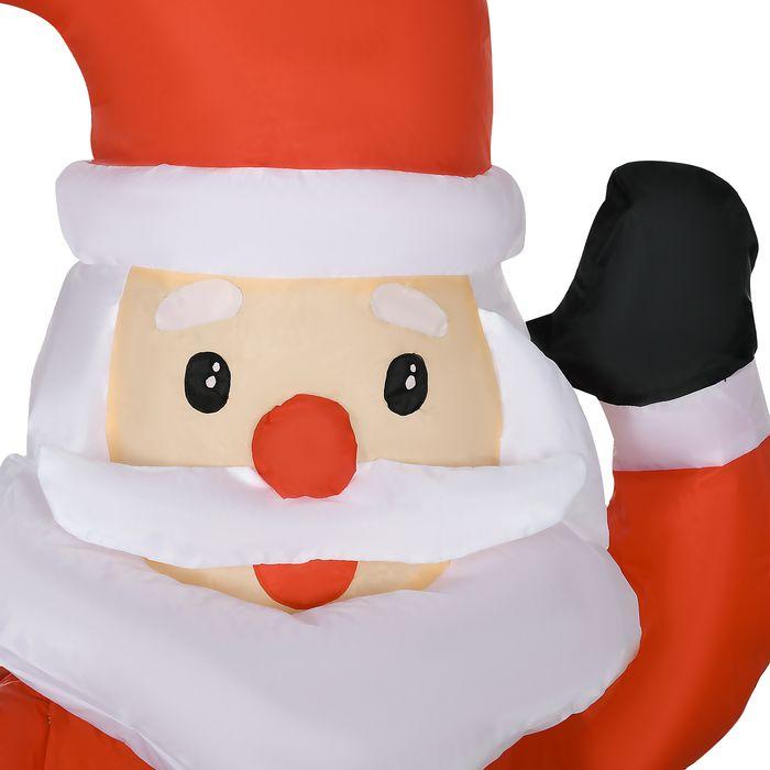 Image du produit Swisshandel24 Aufblasbar Weihnachtsdeko 1,22 m Weihnachtsmann mit LED-Beleuchtung Gartendeko