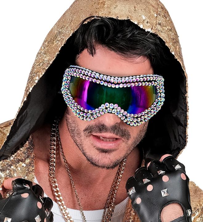 Image du produit Widmann Lunettes de ski des années 80 ornées de strass
