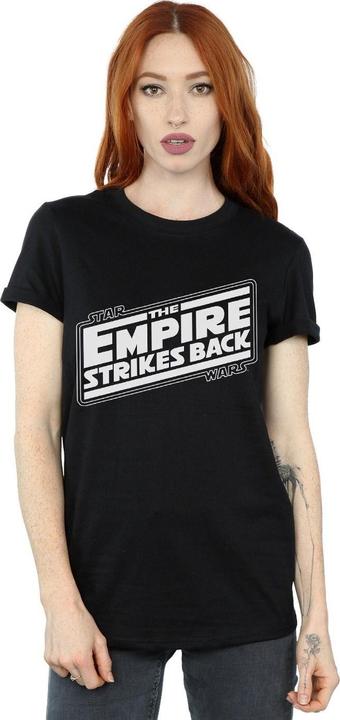 Immagine prodotto Star Wars The Empire Strikes Back Logo Maglietta Ampia Donna (4XL)